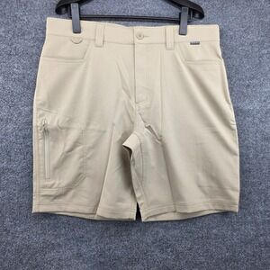 Simms Mens Skiff Shorts Sandbar Beige Fishing UPF 50+ Stretch 13493-741-W36 NEW